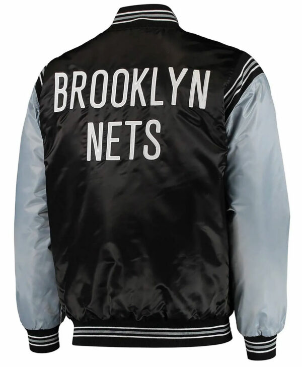 Brooklyn Net Black Varsity Jacket