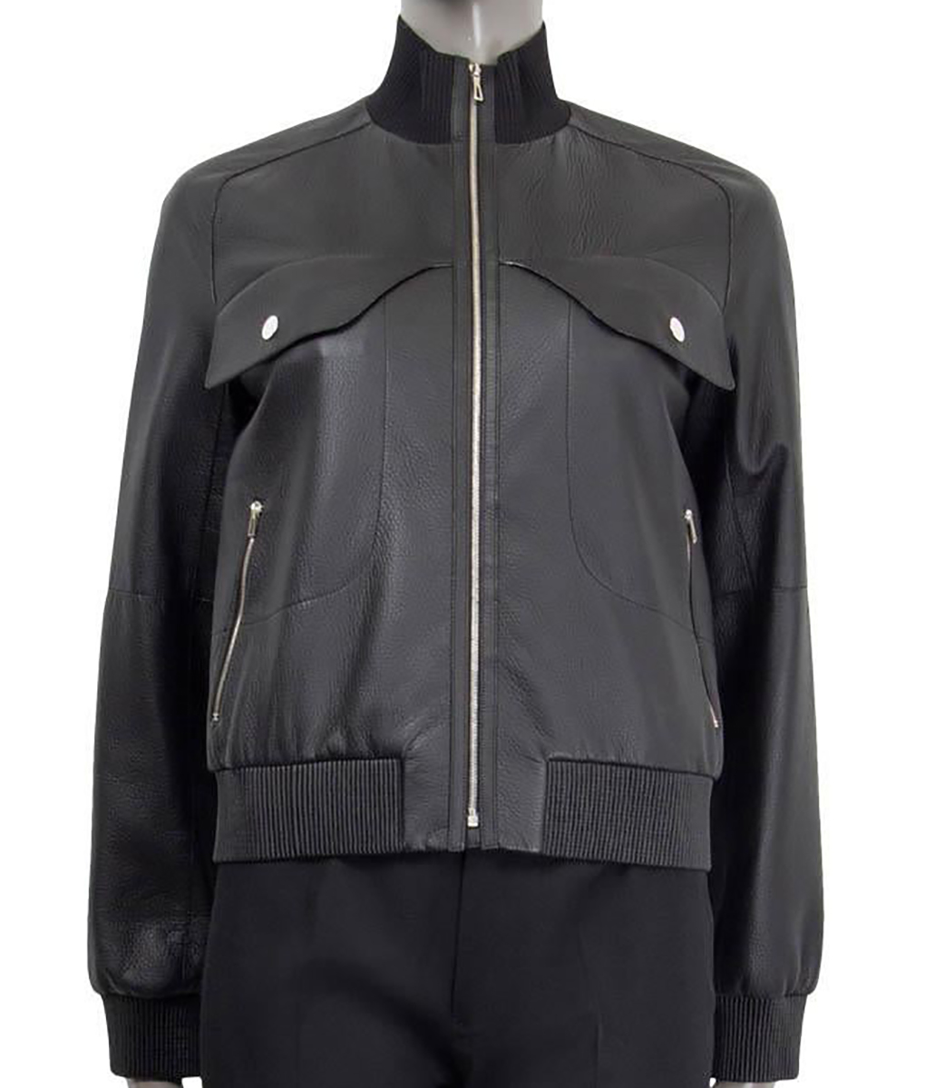 Celina Black Leather Jacket