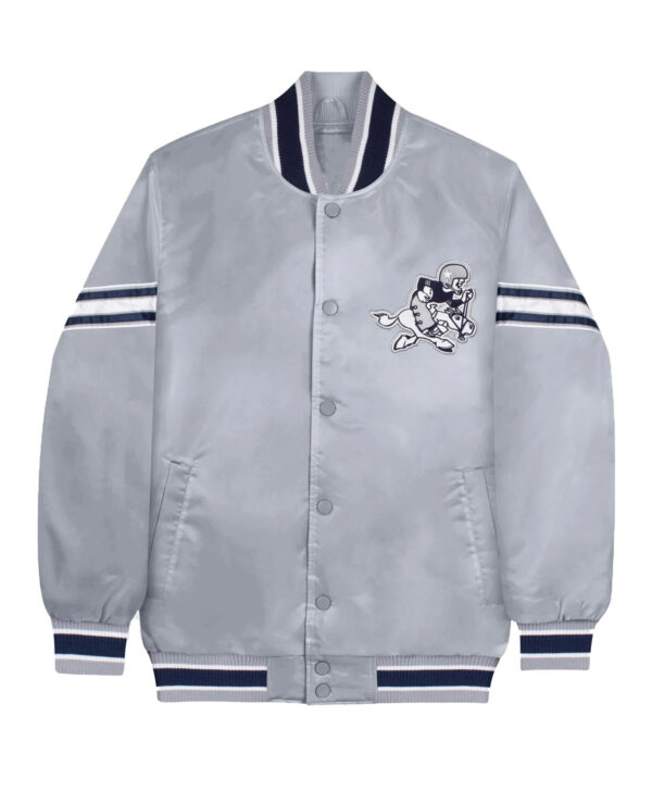 Dallas Grey Cowboys Varsity Jacket