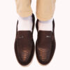 Max Mens Brown Dress Leather Loafers-1