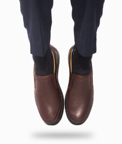 Josh Mens Brown Dress Leather Loafers-1