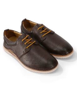 Dark Brown Real Leather Brogues for Men