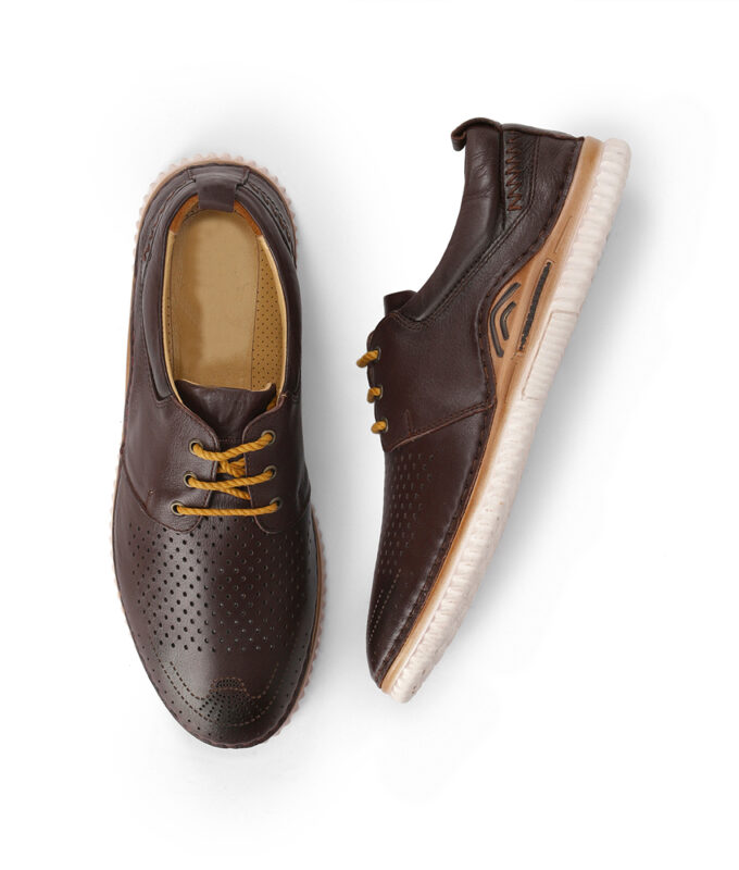 mens dark brown casual shoes
