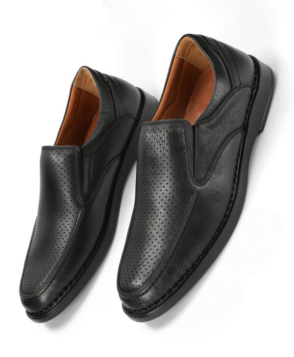 Dressy Brown Glazed Leather Shoes for Men