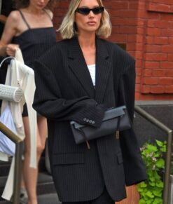 Elsa Hosk Black Blazer