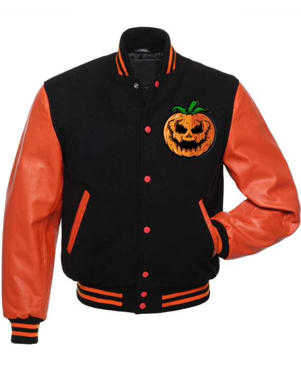 Halloween Letterman Black Jacket