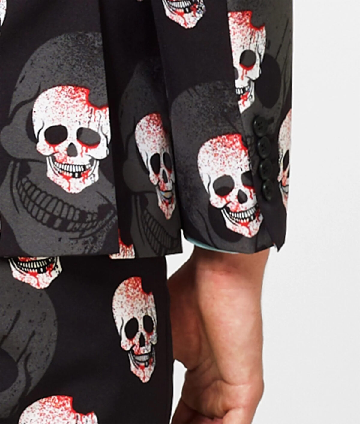 Halloween Skulleton Printed Suit
