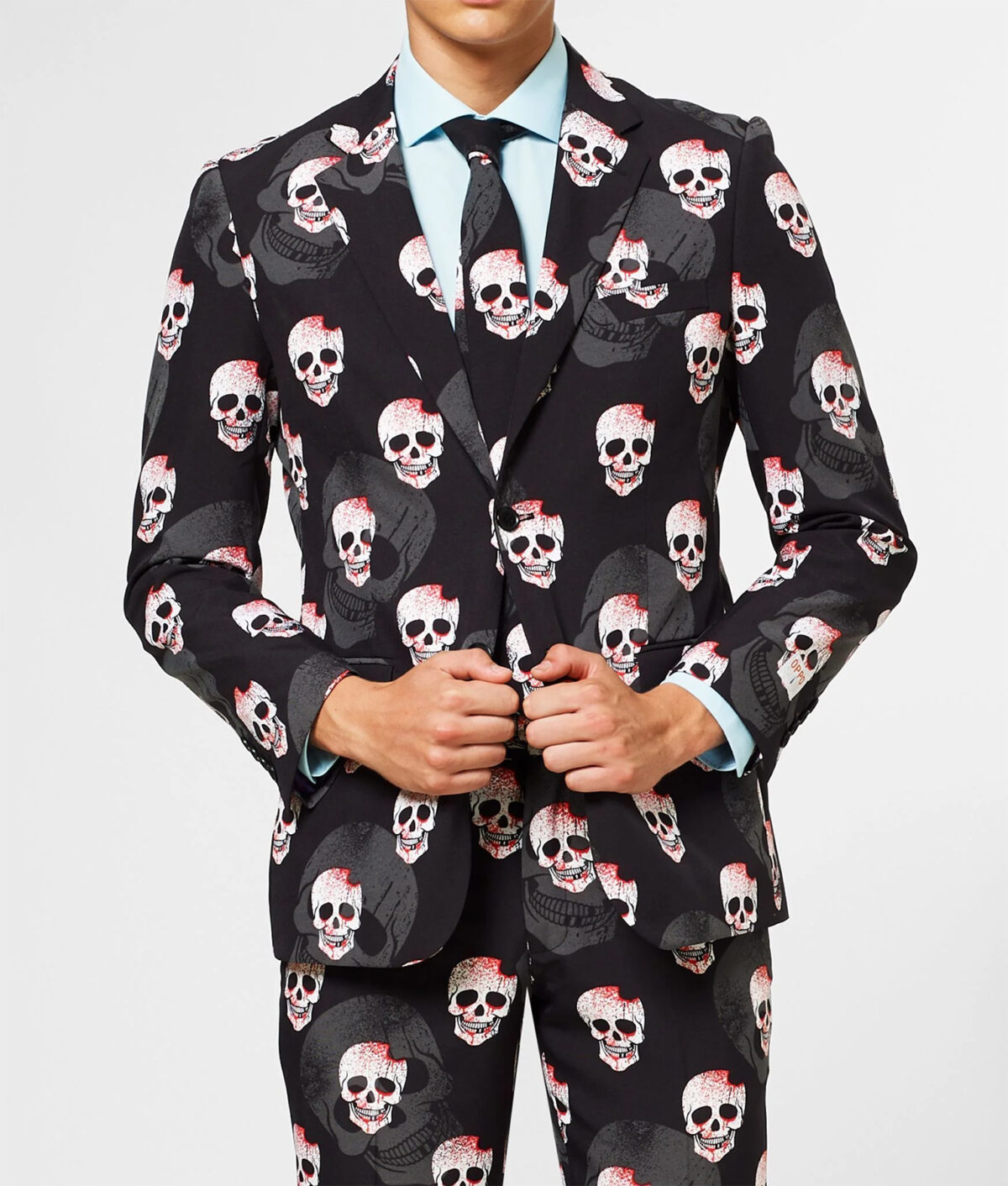 Halloween Skulleton Printed Suit