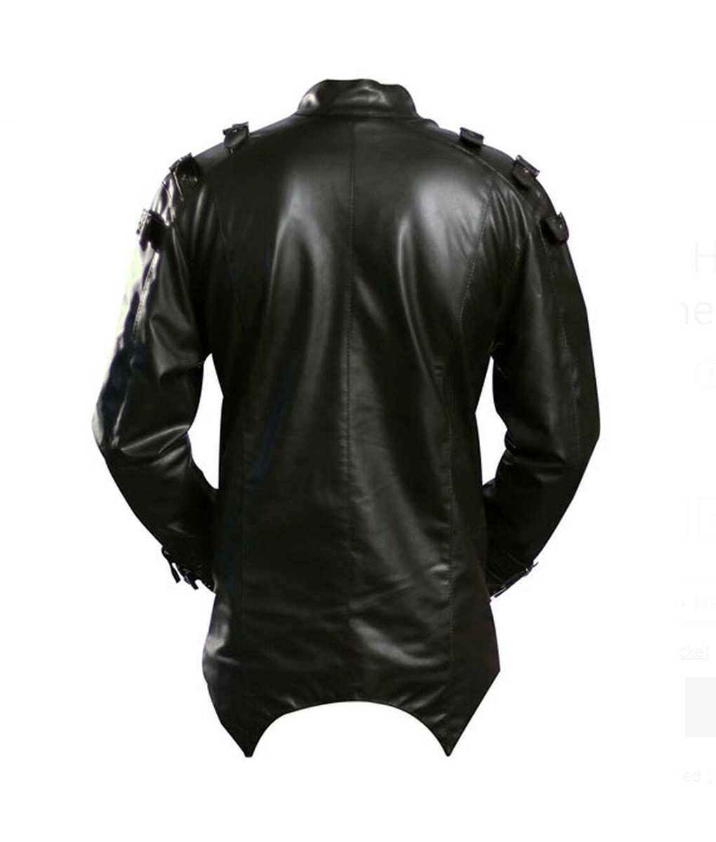 Halloween Speical Black Leather Jacket