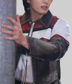 Jungkook Leather Jacket-Side