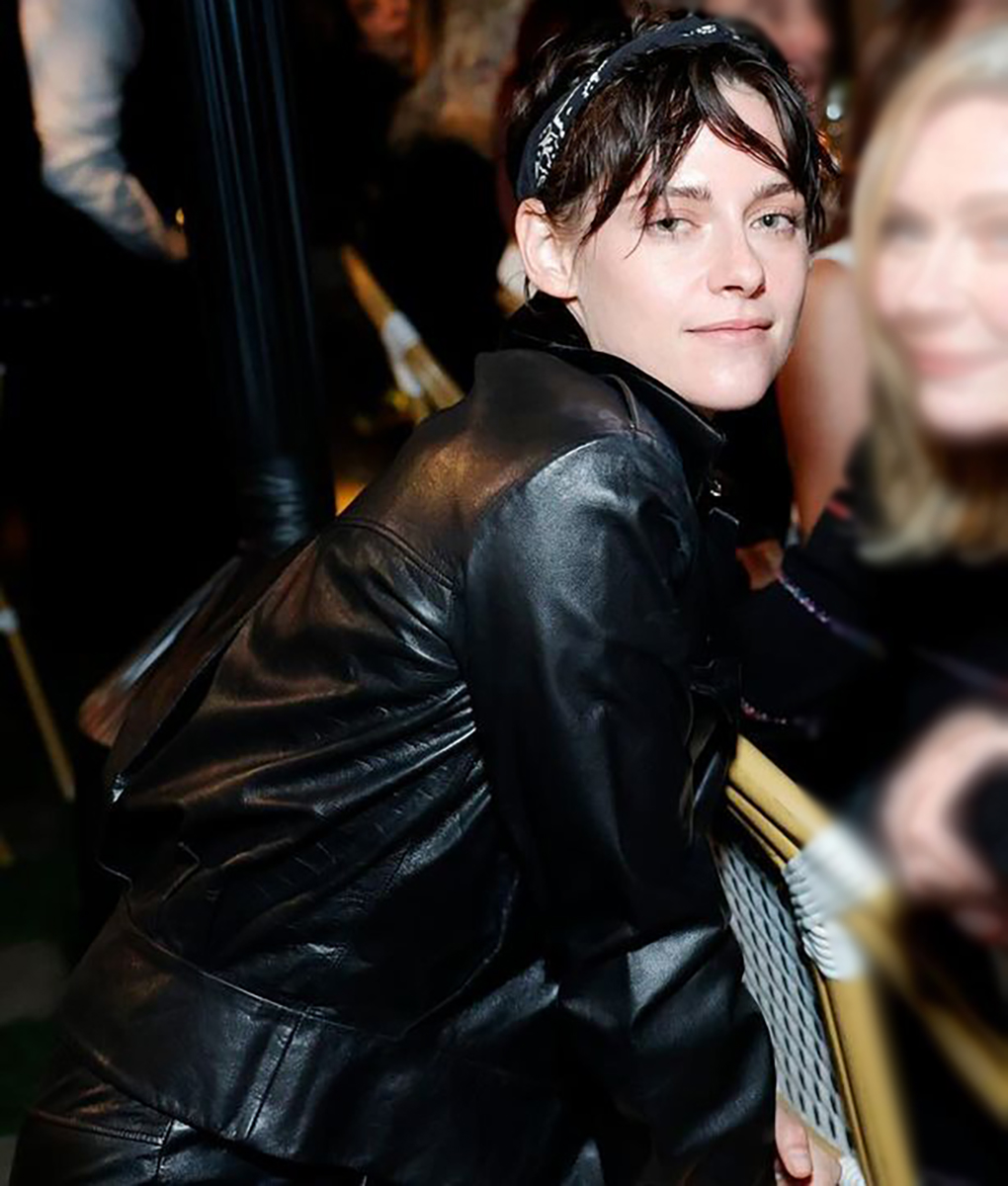 Kristen Stewart Black Leather Jacket