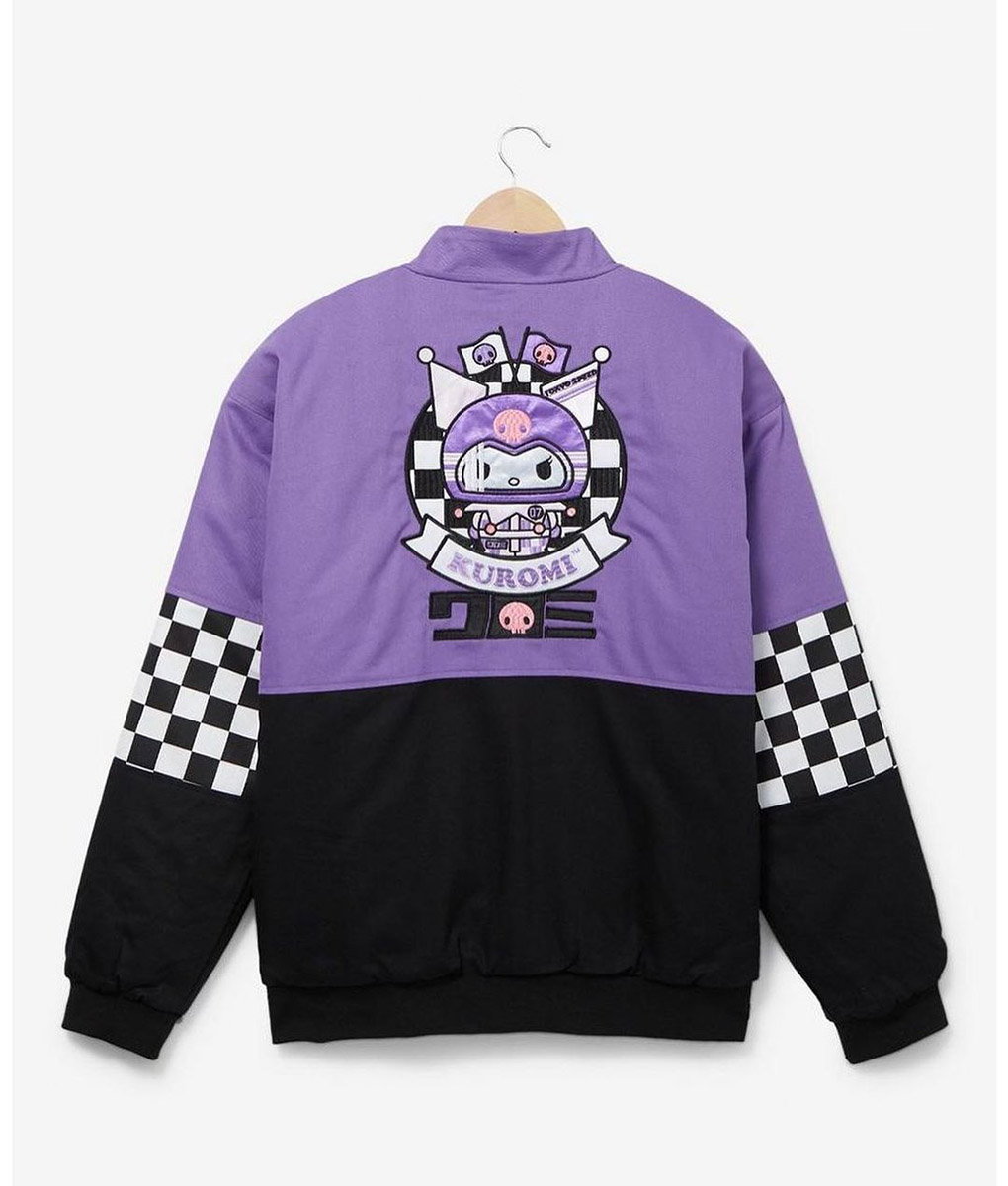 Kuromi Purple and Black Racing Jacket