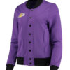 LA Lakers Purple Bomber Jacket