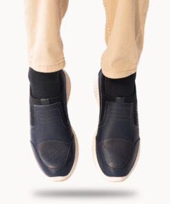 Men's Handmade Blue Leather Shoes