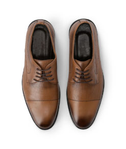Abel Mens Brown Cap Toe Leather Derby Shoes | NYC Jackets