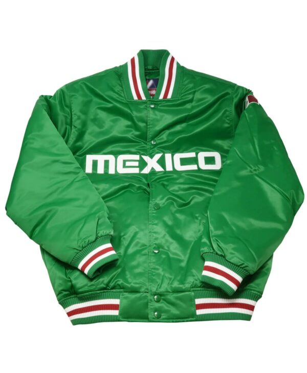 Mexico Green Satin Jacket