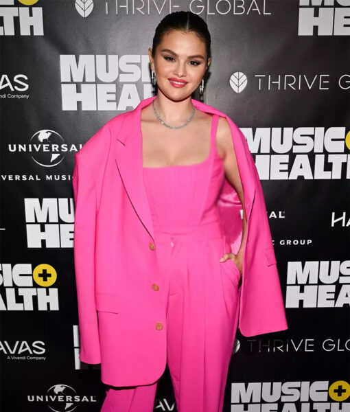 Selena Gomez Pink Blazer