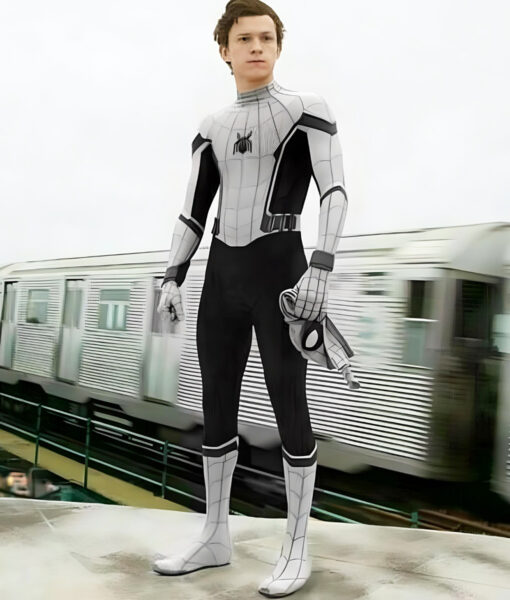 Silver and Black Spiderman Suit Jacket