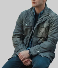 Supernatural Dean Winchester Green Jacket-Front View