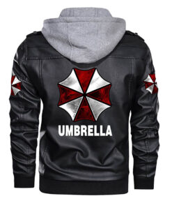 Umbrella Cosplay Black Leather Jacket