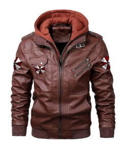 Umbrella Cosplay Brown Removable Hooded Jacket