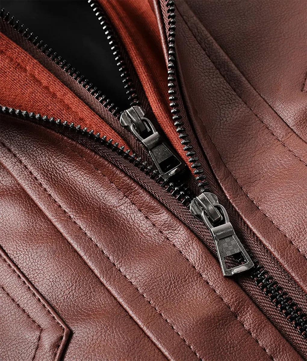 Umbrella Cosplay Brown Removable Hooded Jacket