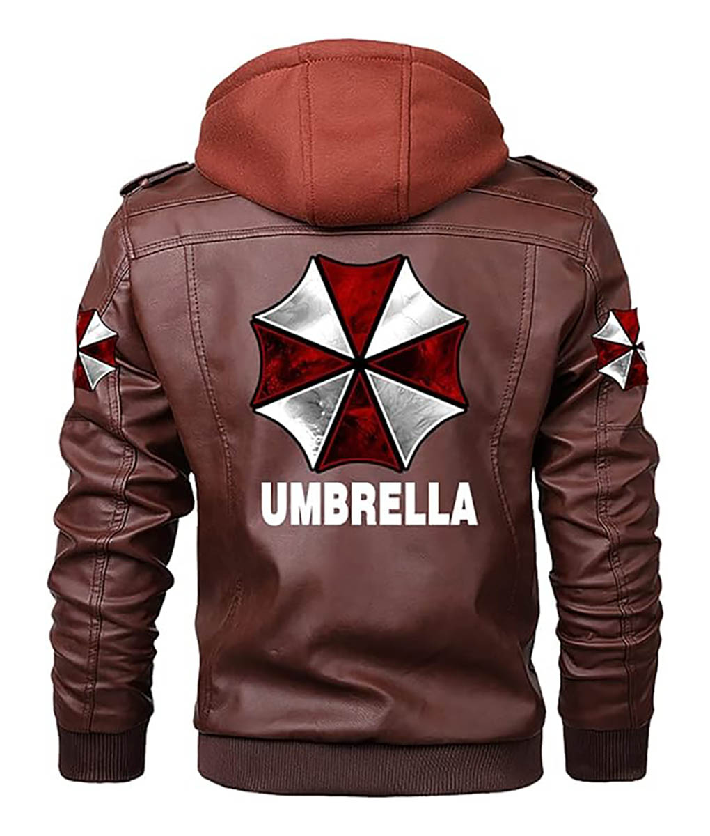 Umbrella Cosplay Brown Removable Hooded Jacket