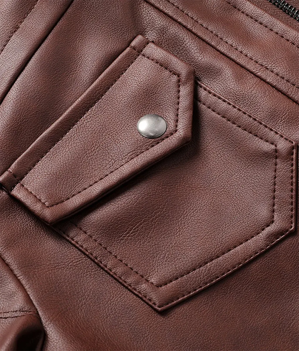 Umbrella Cosplay Brown Removable Hooded Jacket