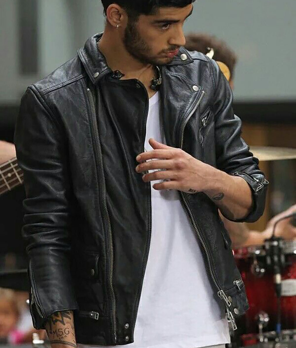 Zayn Malik Black Leather Jacket