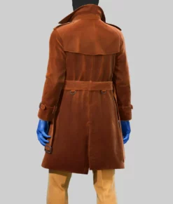 Dallas Payday Costume Brown Coat-Back View
