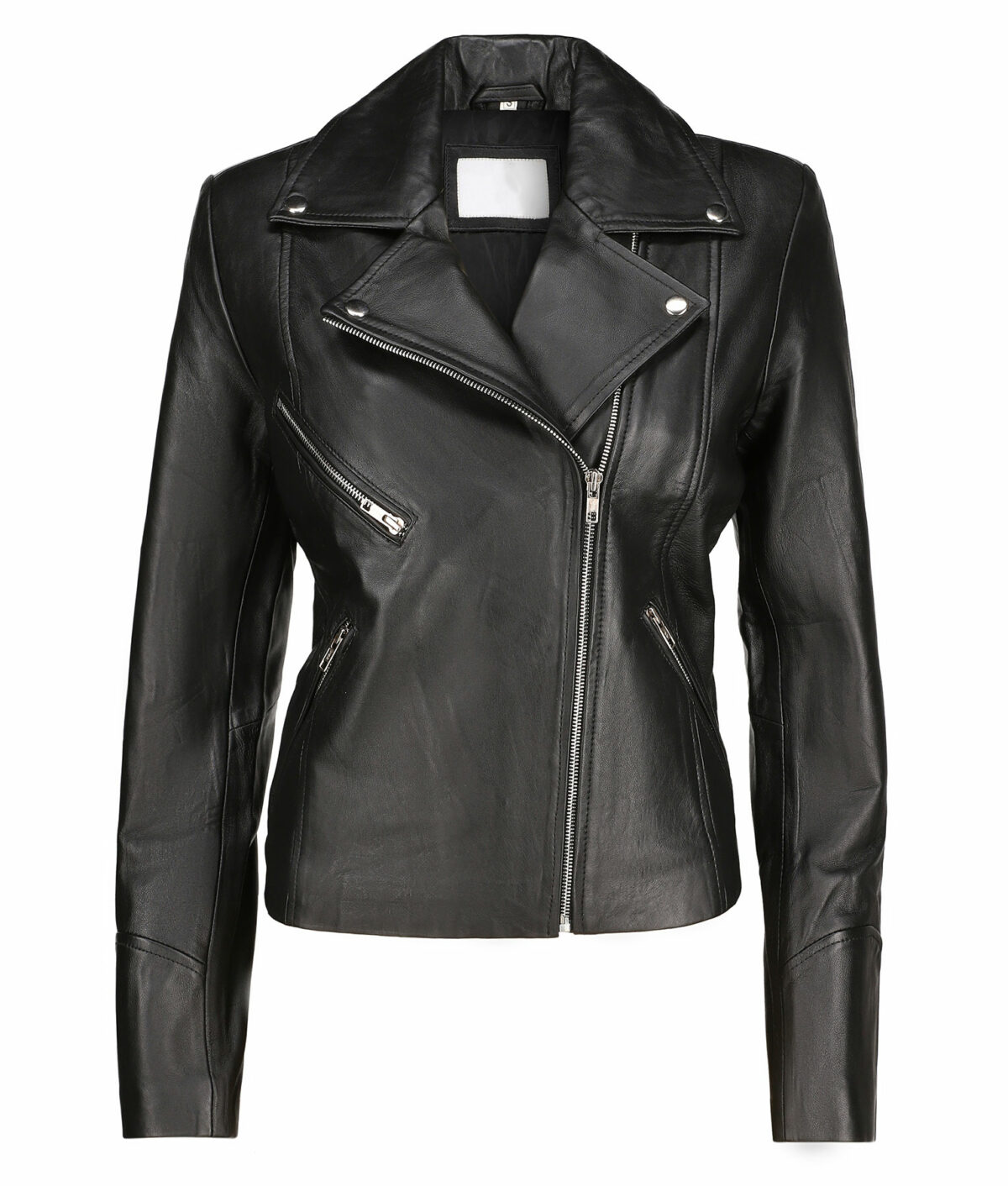 Emily Black Leather Jacket