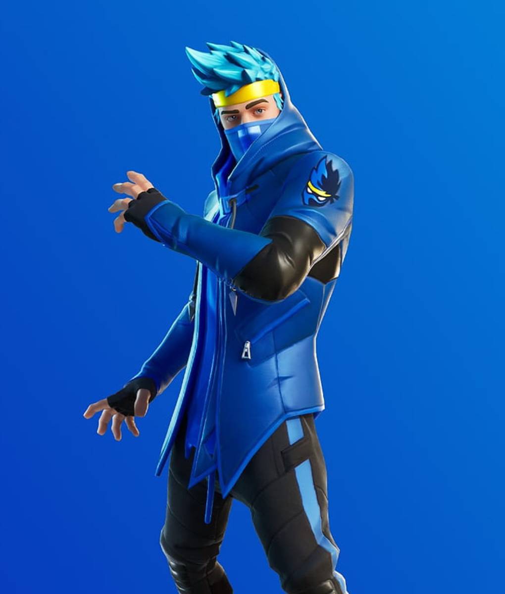 Fortnite Ninja Blue Leather Jacket