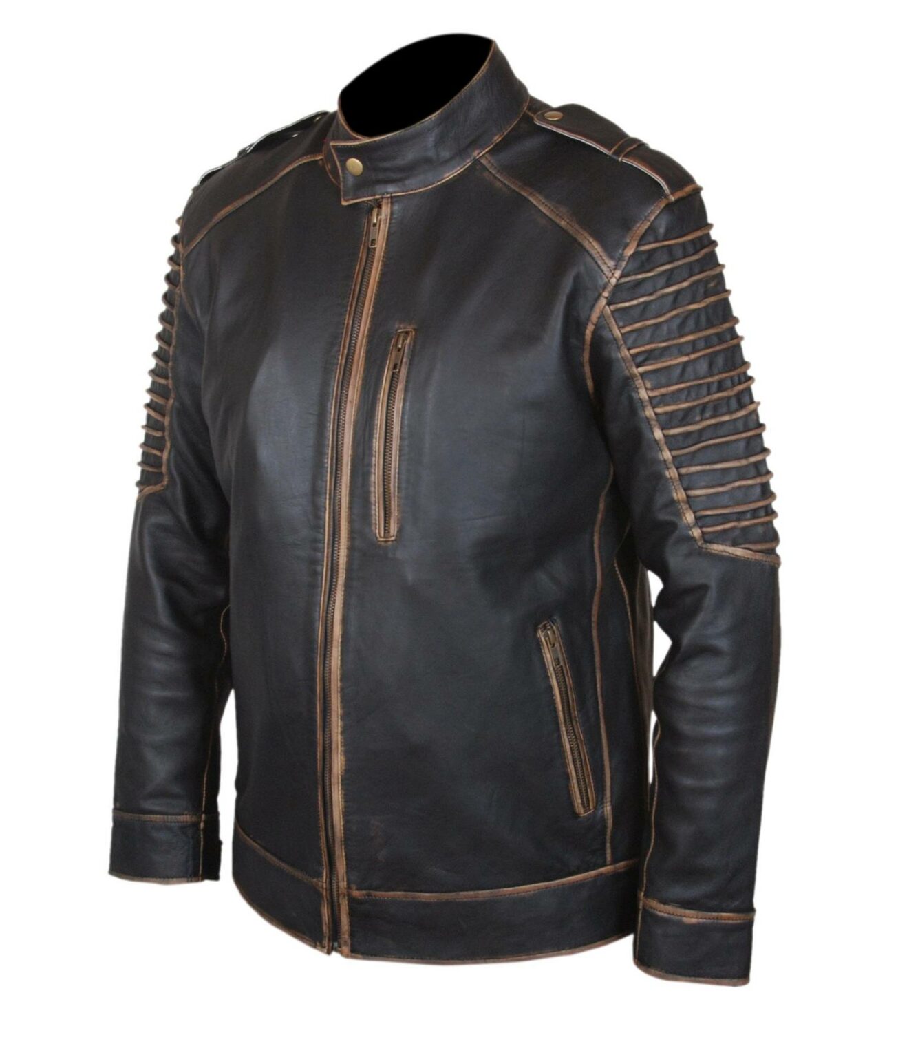 Halloween Black Leather Jacket NYC Jackets