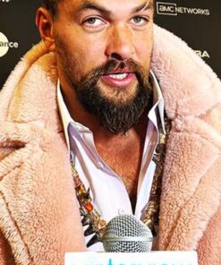 Jason Momoa Pink Fur Coat