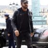Justin Theroux Black Leather Jacket