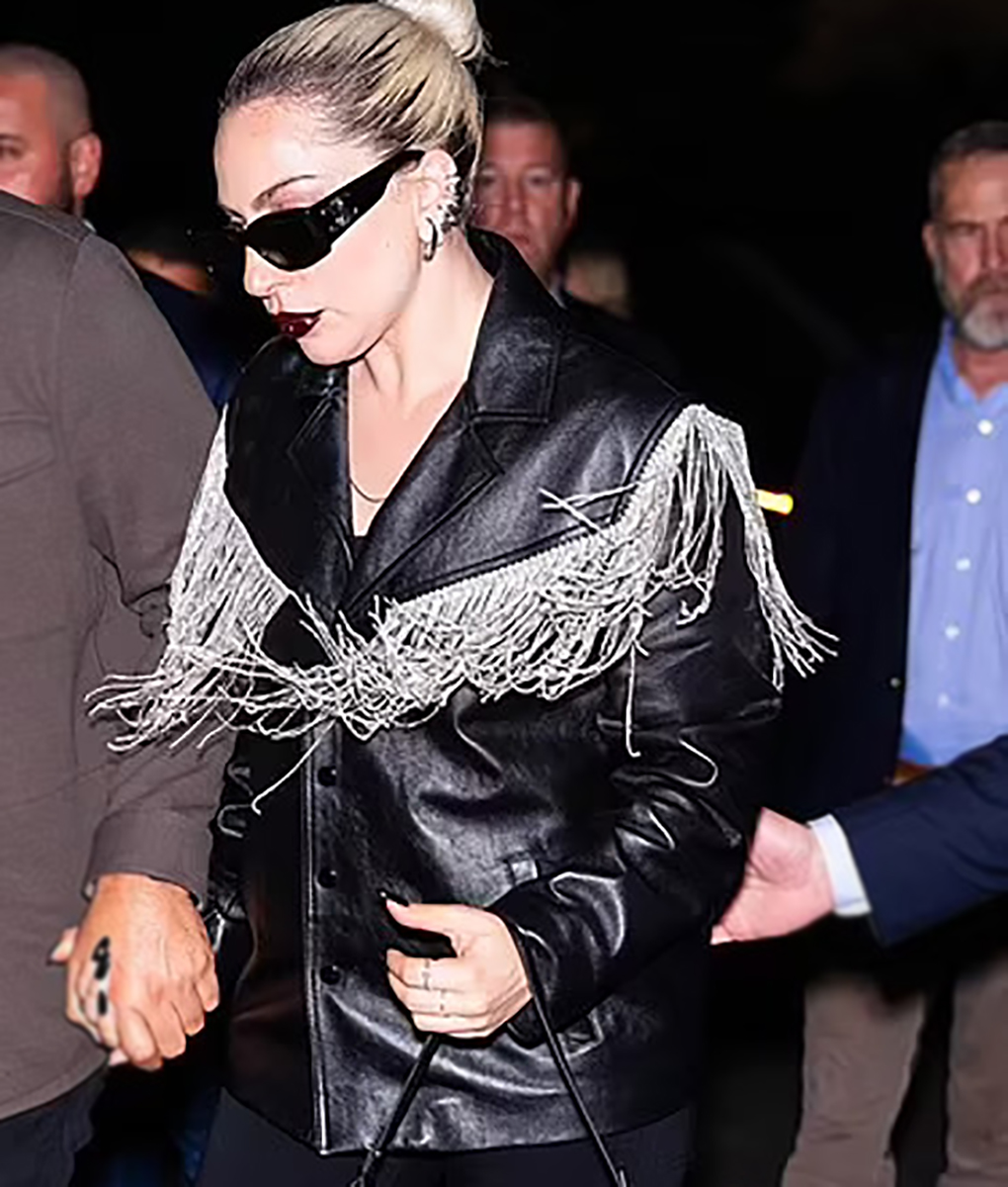 Lady Gaga Black Leather Jacket
