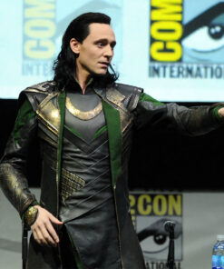 Loki Tom Hiddleston Black Leather Coat