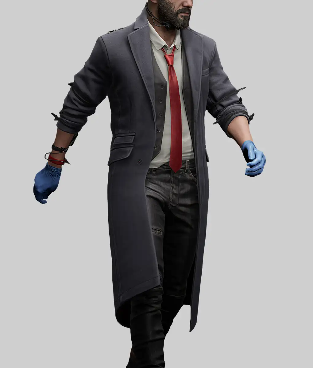 Payday 3 Wolf Coat Costume-Side View