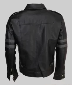 Resident Evil 6 Leon Kennedy Leather Jacket - Back View