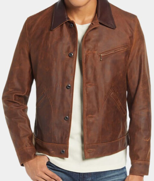 Smith Brown Leather Jacket