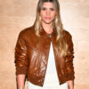 Sofia Richie Brown Leather Jacket