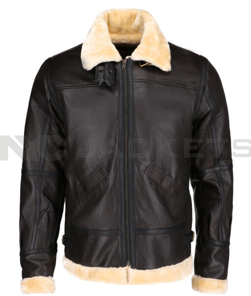 Steve Leather Shearling Jacket