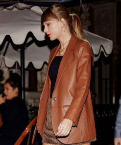 Taylor Swift Brown Leather Jacket
