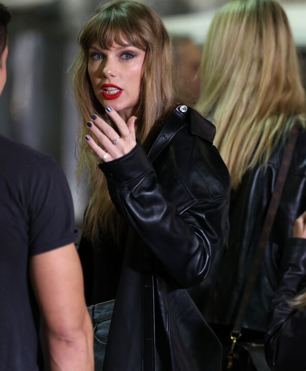 Taylor Swift Chiefs Black Leather Jacket