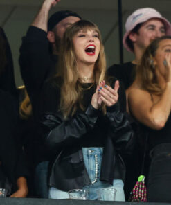 Taylor Swift Chiefs Black Leather Jacket
