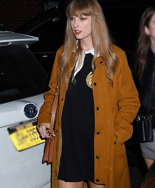 Taylor Swift Cotton Brown Coat