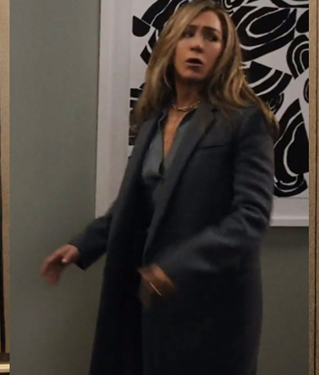 The Morning Show Jennifer Aniston Grey Coat