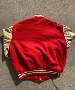Vintage 1970s Champions Red Varsity Jacket