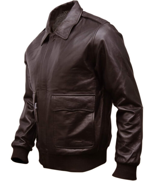 Bavuma Brown Leather Jacket