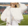 Brittany Mahomes White Puffer Jacket